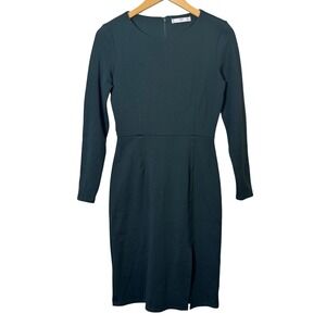 MNG Mango Suit Womens Dress 4 Emerald Green Long Sleeve‎ Sheath Career Business